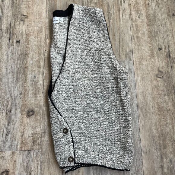 Croft and Barrow Sweater Vest M Gray Button Vintage 90s - Picture 6 of 8